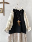 画像2: MARCHE' DE SOEUR／ラッフルバルーンプルオーバー・オフ×黒 (2)