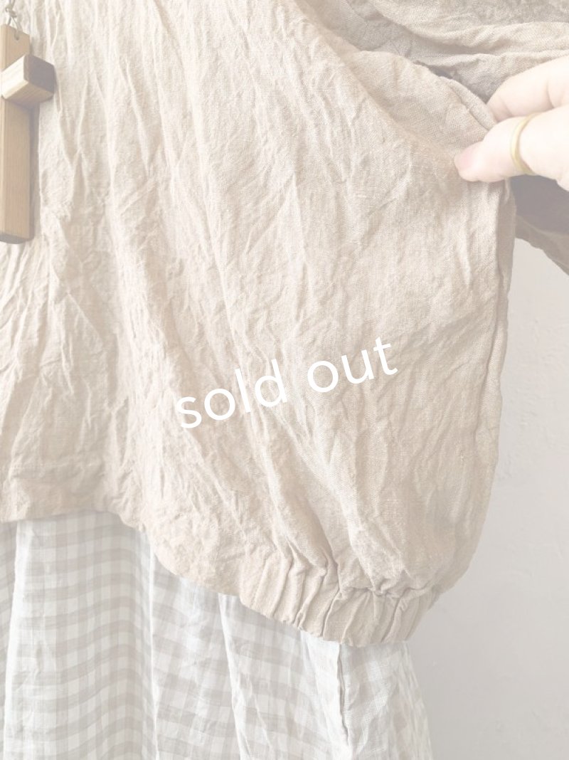 画像7: MARCHE' DE SOEUR／ラッフルバルーンプルオーバー・ソフトベージュ (7)