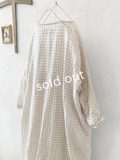 画像8: MARCHE' DE SOEUR／シンプルワンピース・ベージュチェック