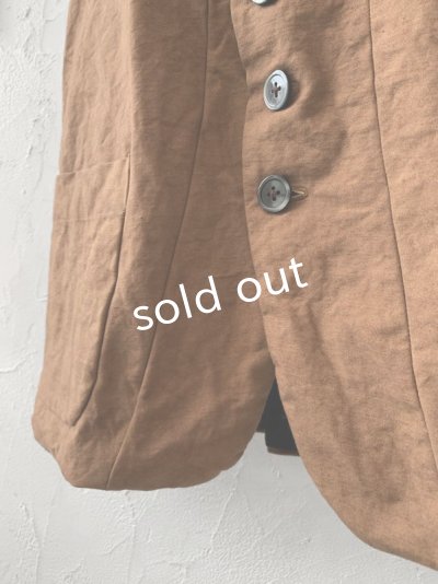 画像7: MARCHE' DE SOEUR／ベスト・柿渋染め