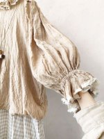 画像6: MARCHE' DE SOEUR／ラッフルバルーンプルオーバー・ソフトベージュ (6)