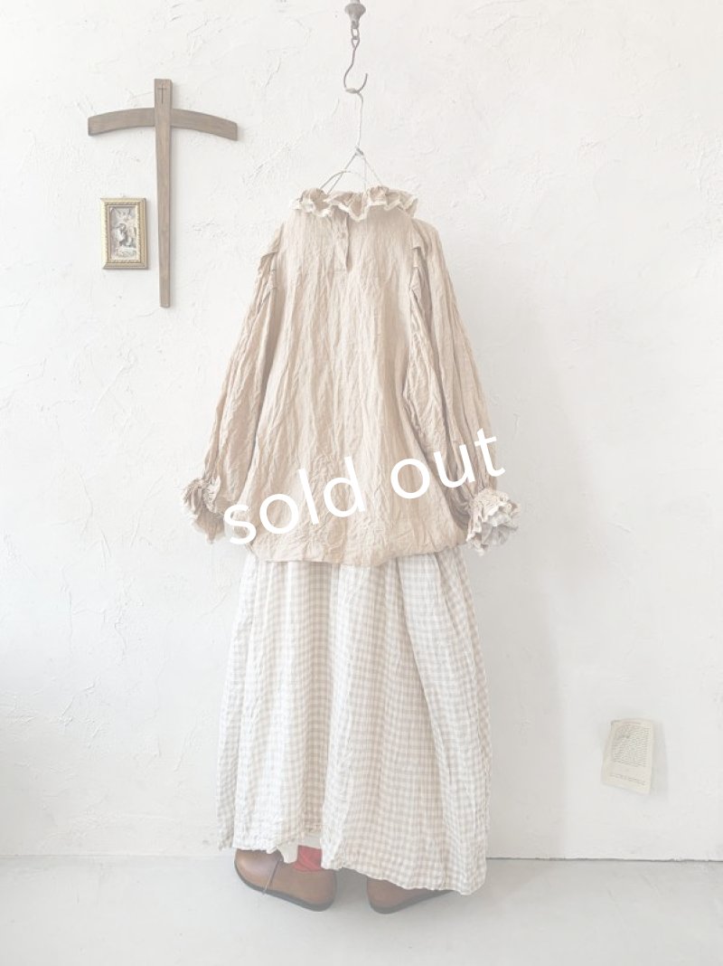画像9: MARCHE' DE SOEUR／ラッフルバルーンプルオーバー・ソフトベージュ (9)