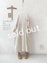 MARCHE' DE SOEUR／シンプルワンピース・ベージュチェック