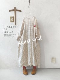 MARCHE' DE SOEUR／シンプルワンピース・ベージュチェック