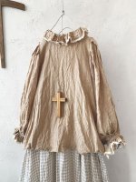 画像2: MARCHE' DE SOEUR／ラッフルバルーンプルオーバー・ソフトベージュ (2)