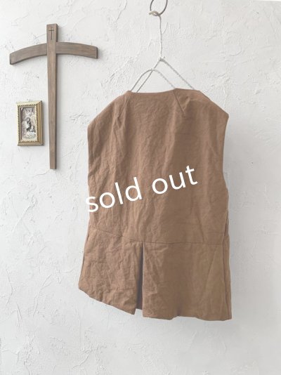 画像9: MARCHE' DE SOEUR／ベスト・柿渋染め