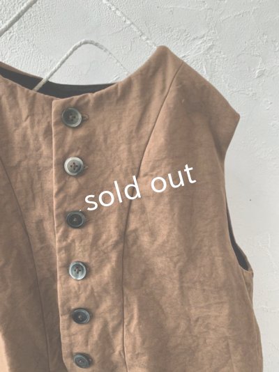 画像5: MARCHE' DE SOEUR／ベスト・柿渋染め