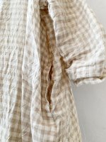 画像4: MARCHE' DE SOEUR／シンプルワンピース・ベージュチェック (4)