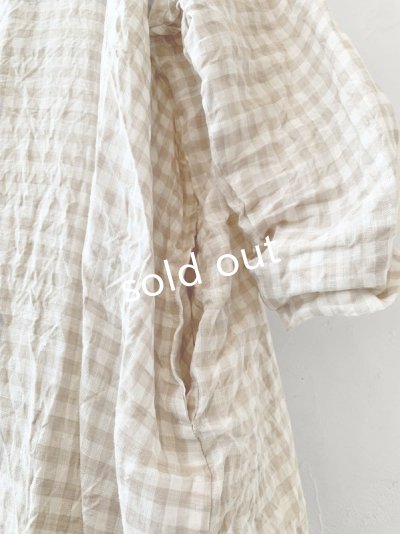 画像4: MARCHE' DE SOEUR／シンプルワンピース・ベージュチェック