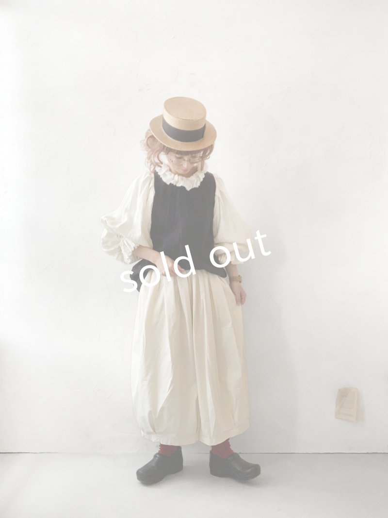 画像10: MARCHE' DE SOEUR／ラッフルバルーンプルオーバー・オフ×黒 (10)