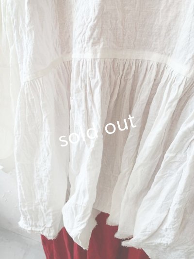 画像7: MARCHE' DE SOEUR／ギャザープルオーバー・オフホワイト