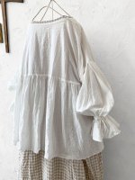 画像7: MARCHE' DE SOEUR／パフスリーブギャザープルオーバー・ホワイト (7)
