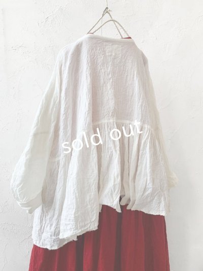 画像6: MARCHE' DE SOEUR／ギャザープルオーバー・オフホワイト