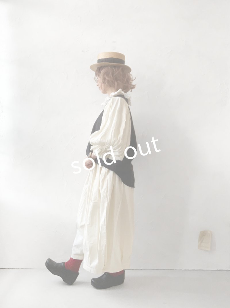 画像11: MARCHE' DE SOEUR／ラッフルバルーンプルオーバー・オフ×黒 (11)