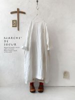 画像1: MARCHE' DE SOEUR／シンプルワンピース・オフホワイト (1)