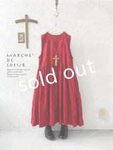 MARCHE' DE SOEUR／ノースリーブワンピース・レッド