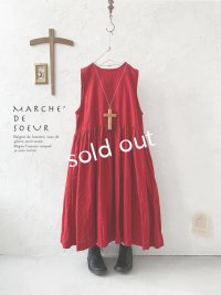 MARCHE' DE SOEUR／ノースリーブワンピース・レッド