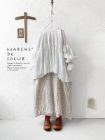 画像1: MARCHE' DE SOEUR／パフスリーブギャザープルオーバー・ホワイト (1)