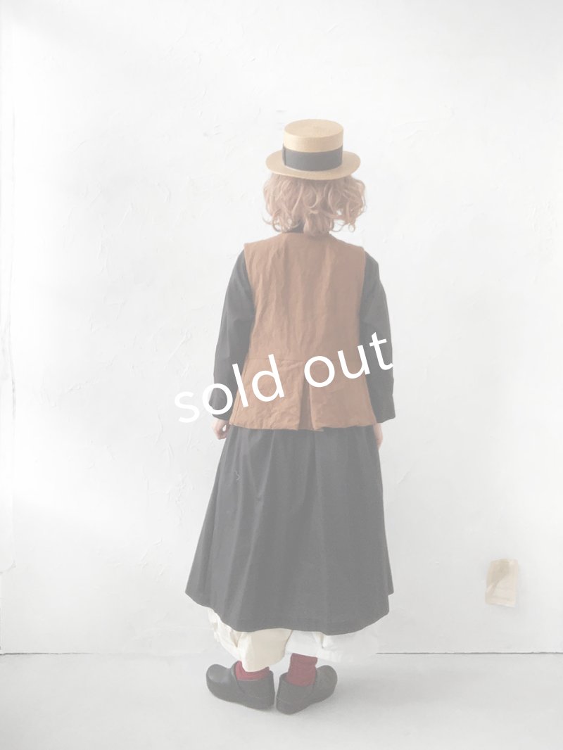 画像14: MARCHE' DE SOEUR／ベスト・柿渋染め (14)