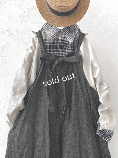 画像2: MARCHE' DE SOEUR／ピエロサロペット・杢ブラック