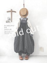MARCHE' DE SOEUR／ピエロサロペット・杢ブラック