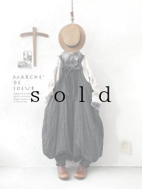 MARCHE' DE SOEUR／ピエロサロペット・杢ブラック