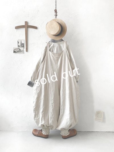 画像8: MARCHE' DE SOEUR/ピエロサロペット・生成り