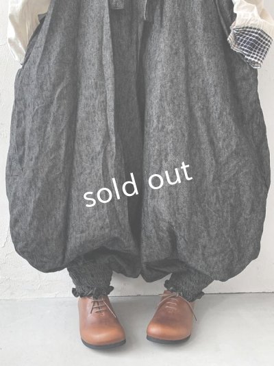 画像3: MARCHE' DE SOEUR/ピエロサロペット・杢ブラック