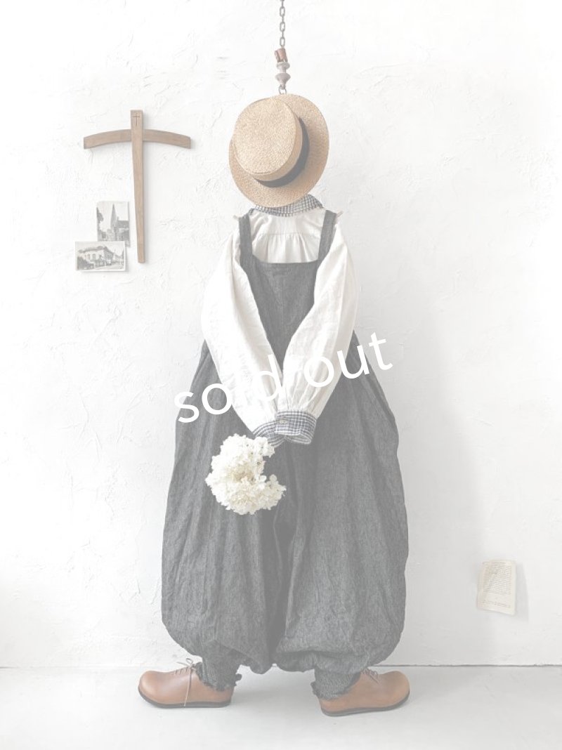 画像8: MARCHE' DE SOEUR／ピエロサロペット・杢ブラック (8)