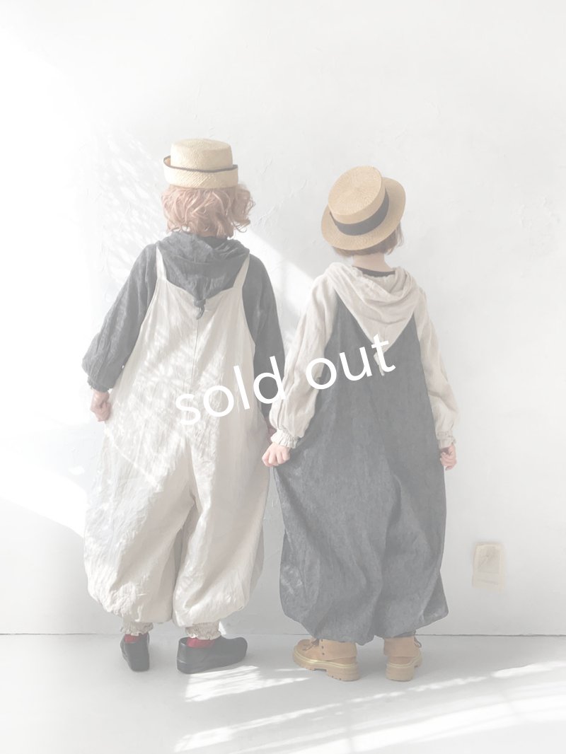 画像12: MARCHE' DE SOEUR／ピエロサロペット・杢ブラック (12)