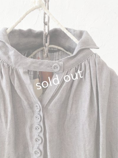 画像3: HALLELUJAH／1890's Bourgeron 羊飼いシャツワンピース・gray