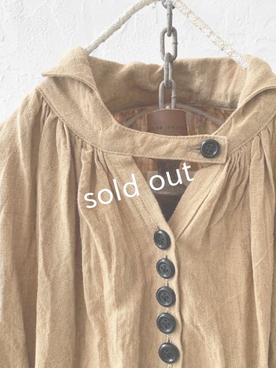 画像3: HALLELUJAH／1890's Bourgeron 羊飼いシャツワンピース・mimosa