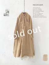 HALLELUJAH／1890's Bourgeron 羊飼いシャツワンピース・mimosa