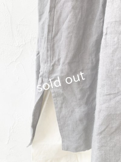 画像6: HALLELUJAH／1890's Bourgeron 羊飼いシャツワンピース・gray