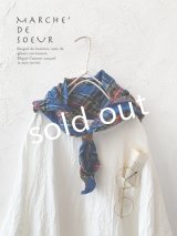 MARCHE' DE SOEUR／革タグ付き東炊きリネンストール