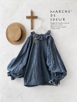 画像1: MARCHE' DE SOEUR／ラッフルバルーンプルオーバー・ダンガリー (1)