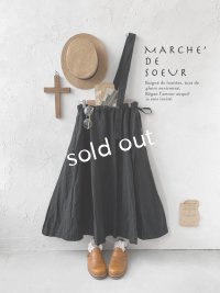 MARCHE' DE SOEUR／ワンショルダースカート・黒