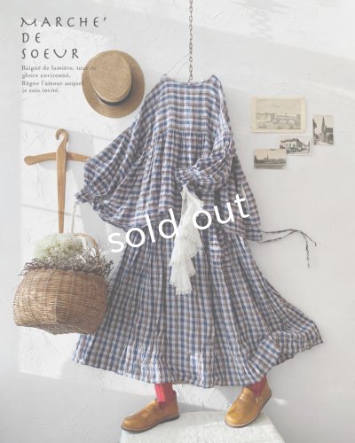 画像7: MARCHE' DE SOEUR／サイドリボンスカート・ブルーチェック