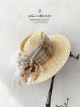 画像1: pollenbienco／アンティークレースの帽子・B (1)