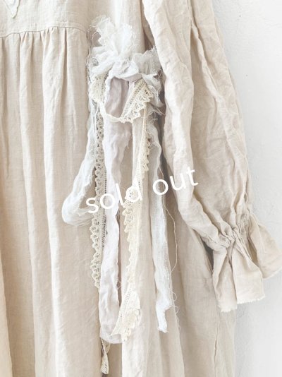 画像5: pollenbienco/アンティークレースのラッフルワンピース