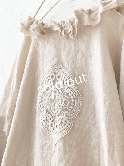 画像5: pollenbienco/アンティークレースのラッフルプルオーバー