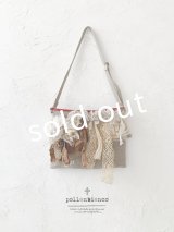 pollenbienco／アンティークレースのウエストポーチ