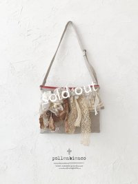 pollenbienco／アンティークレースのウエストポーチ