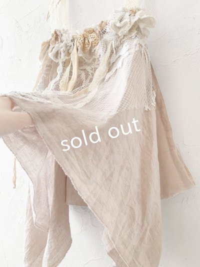 画像6: pollenbienco/アンティークレースのキャミジレ・くすみピンク