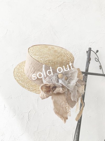 画像6: pollenbienco／アンティークレースの帽子・A