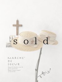 MARCHE' DE SOEUR／クロスハット・杢エクリュ