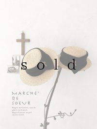 MARCHE' DE SOEUR／クロスハット・黒