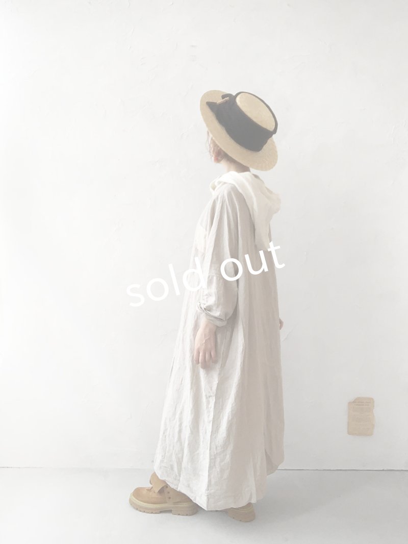画像13: MARCHE' DE SOEUR／フードワンピース・生成り (13)