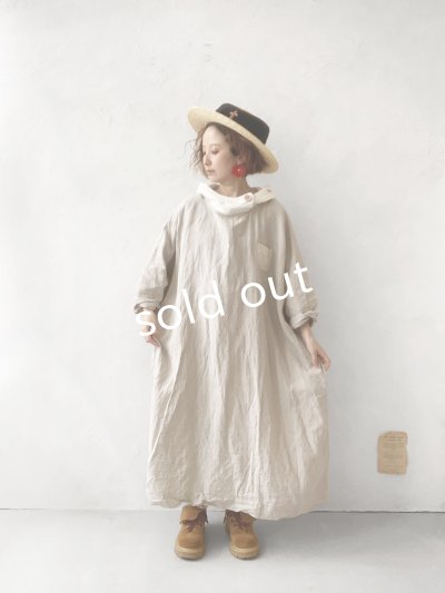 画像12: MARCHE' DE SOEUR/フードワンピース・生成り