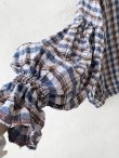 画像6: MARCHE' DE SOEUR／ラッフルバルーンプルオーバー・ブルーチェック (6)